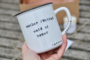 maid of honor mug personalized funny bridesmaid gift