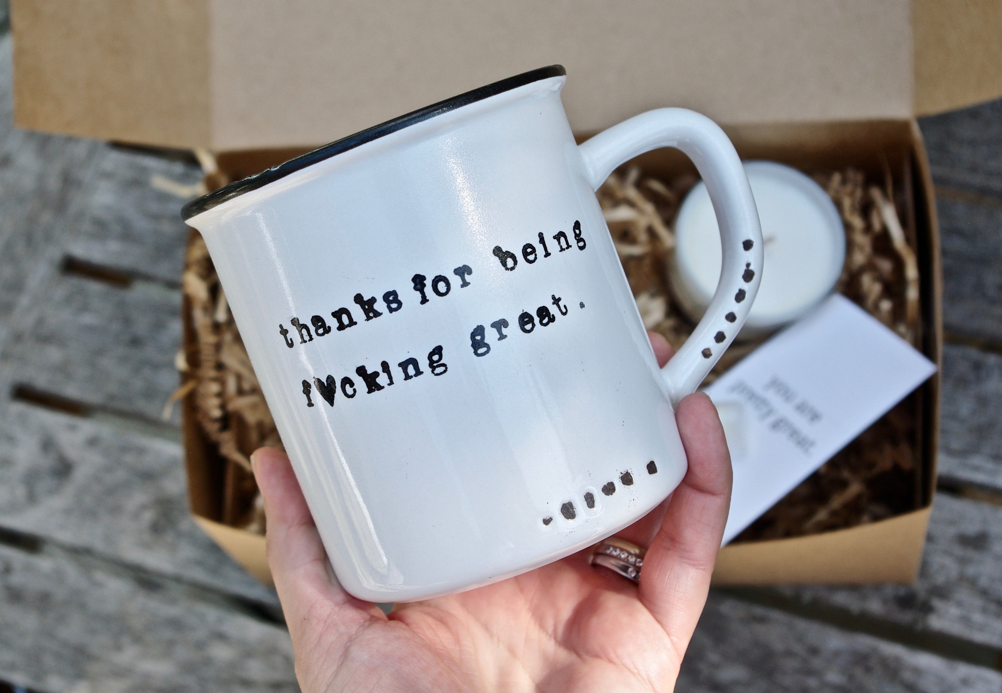 thoughtful thank you gift ideas thank you mug